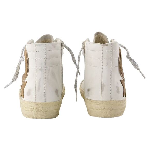 Slide Sneakers - Golden Goose Deluxe Brand - Leather - White - Picture 3 of 4